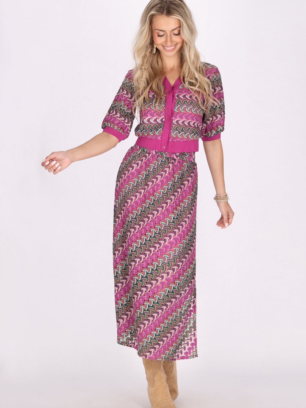 IZIA Spitze Damen gestreift