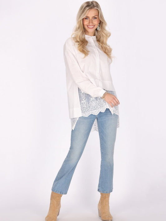 IZIA Bluse Damen Baumwolle bedruckt