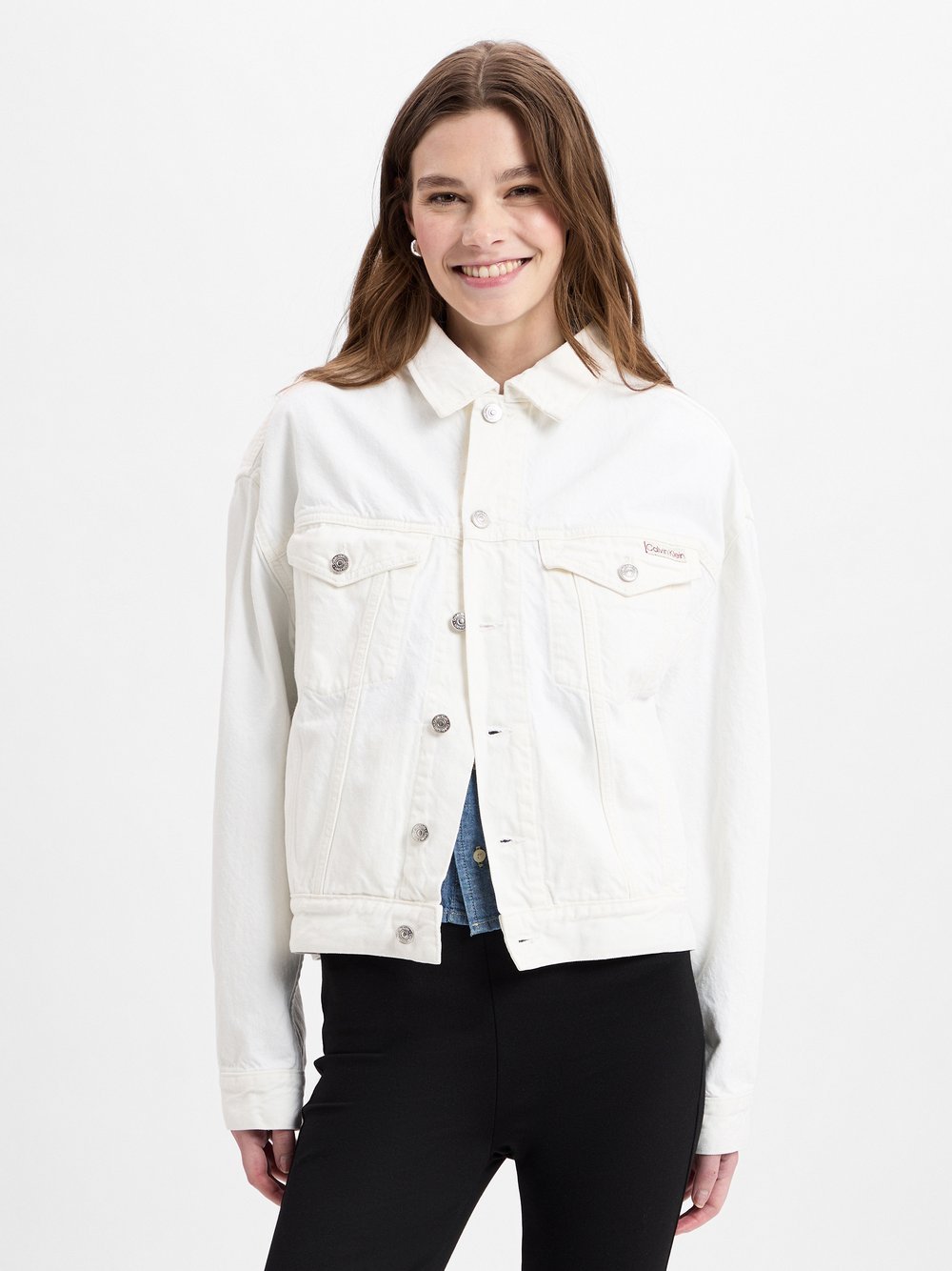 Calvin Klein Jeans Jeansjacke Damen Baumwolle