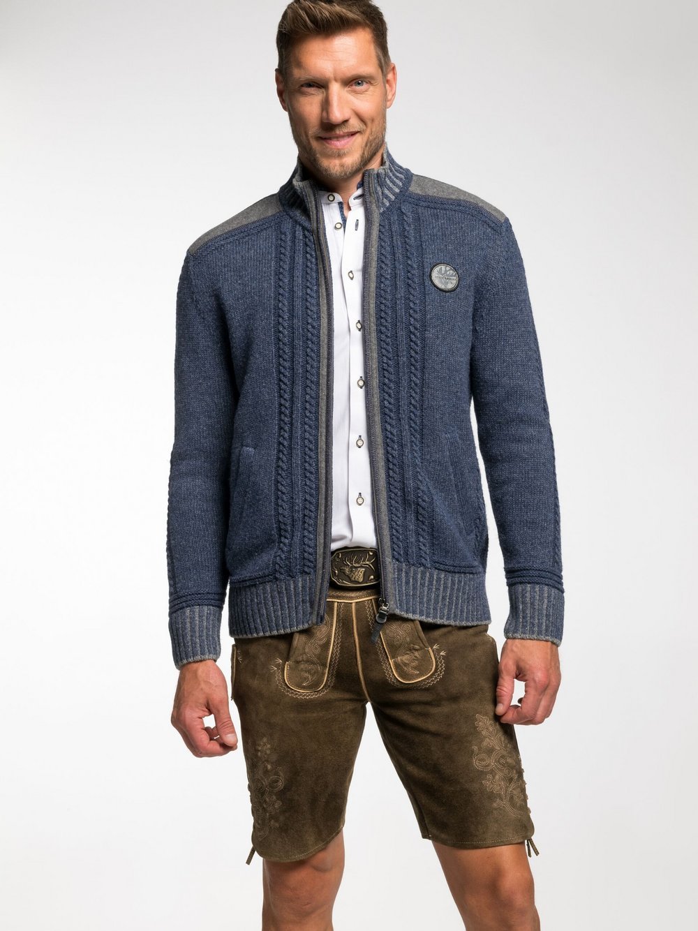 Spieth & Wenksy Strickjacke Herren Wolle
