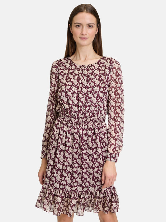 Cartoon Chiffonkleid Damen gemustert