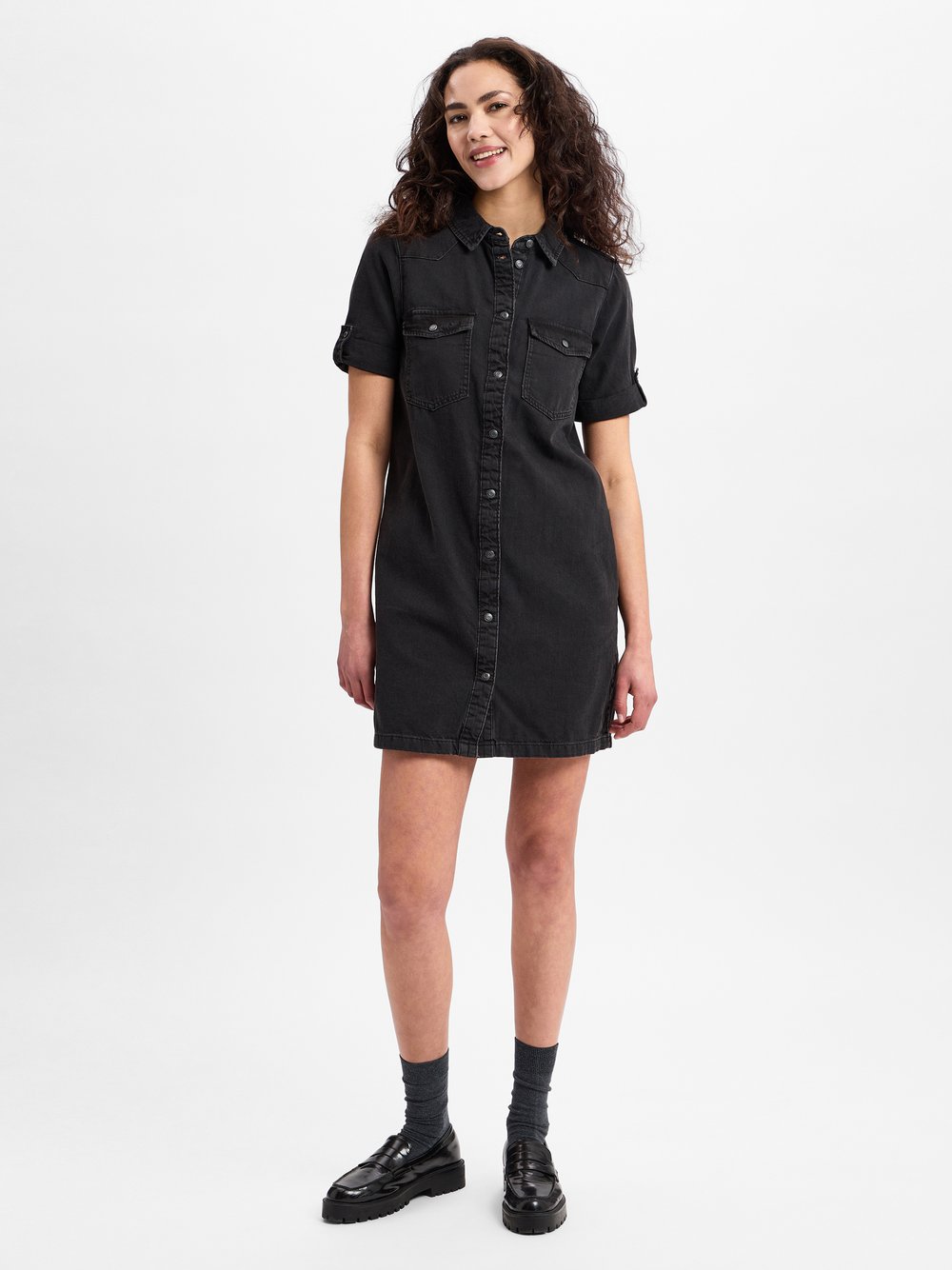 Noisy May Jeanskleid Damen Baumwolle