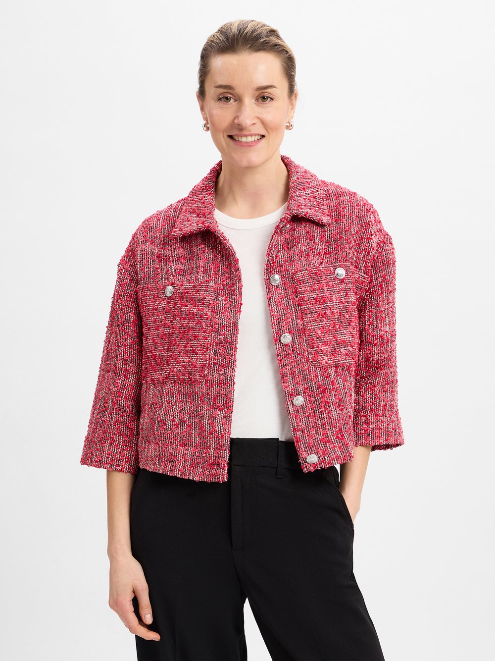 MOS MOSH Kastenjacke Damen strukturiert