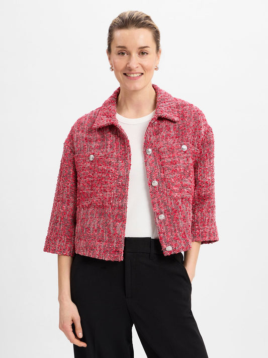 MOS MOSH Kastenjacke Damen strukturiert