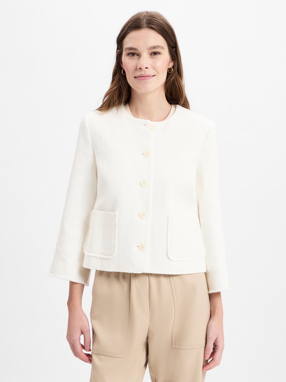 JOOP! Kurzblazer Damen Baumwolle strukturiert