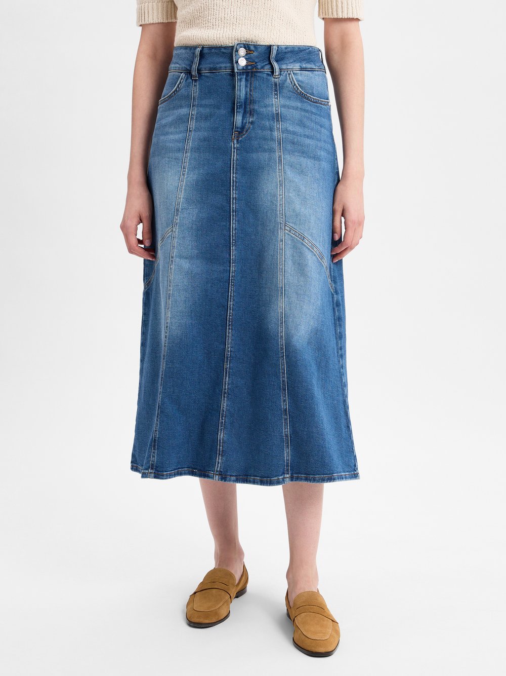 MOS MOSH Jeansrock Damen Baumwolle