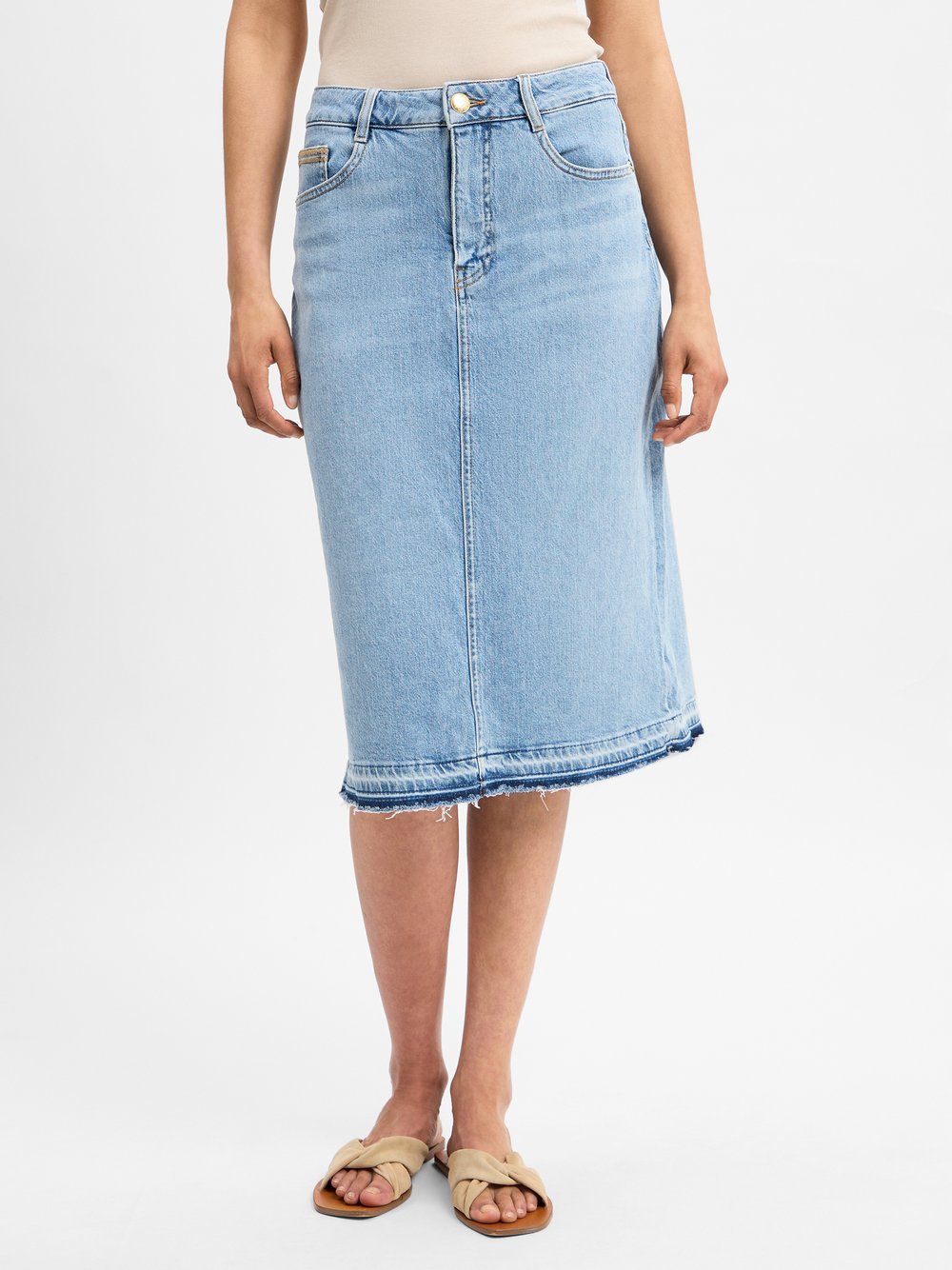 MOS MOSH Jeansrock Damen Baumwolle