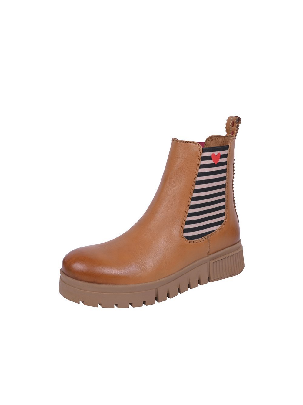 Crickit Chelsea-Boots Damen Leder bedruckt