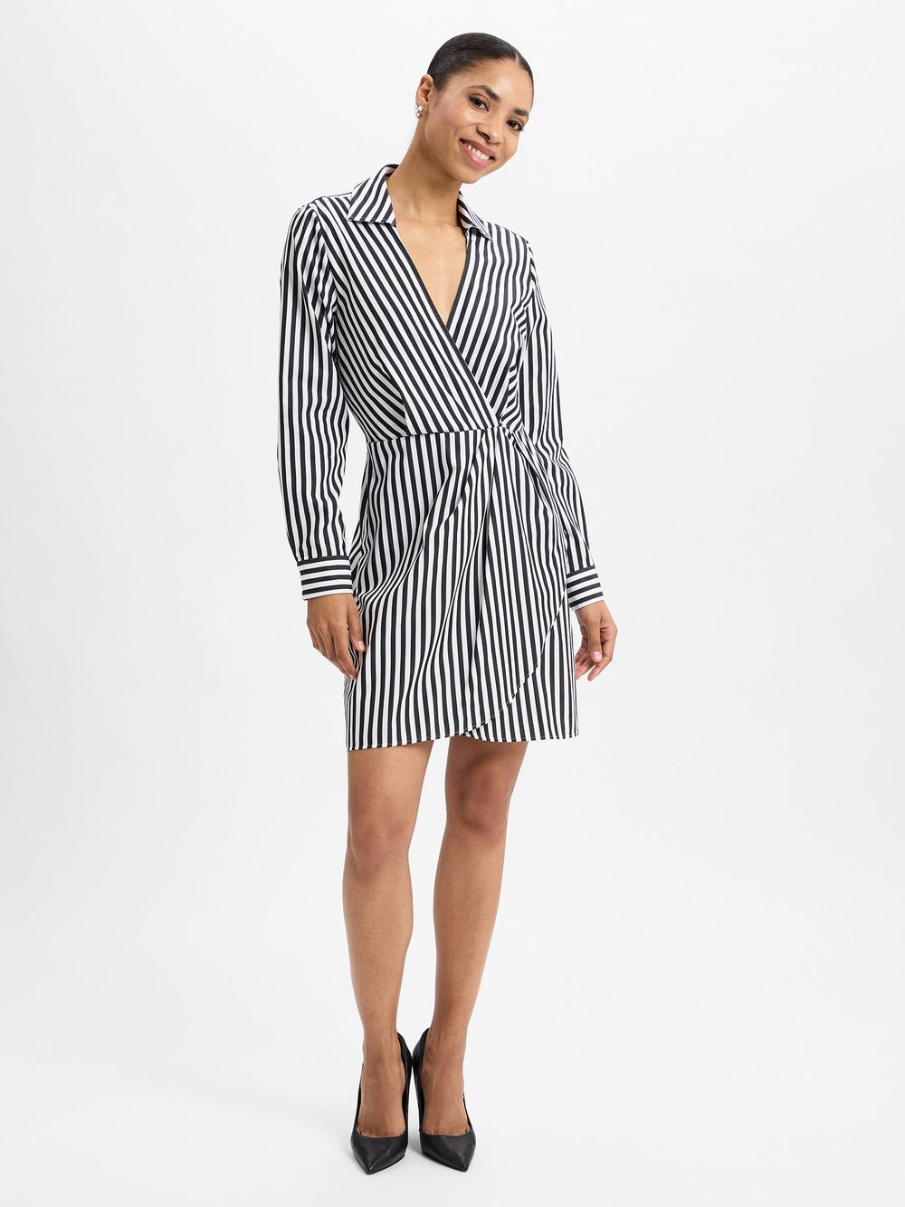 HUGO Freizeitkleid Damen Baumwolle gestreift