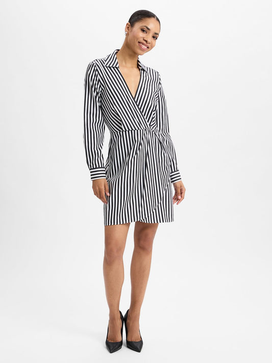 HUGO Freizeitkleid Damen Baumwolle gestreift