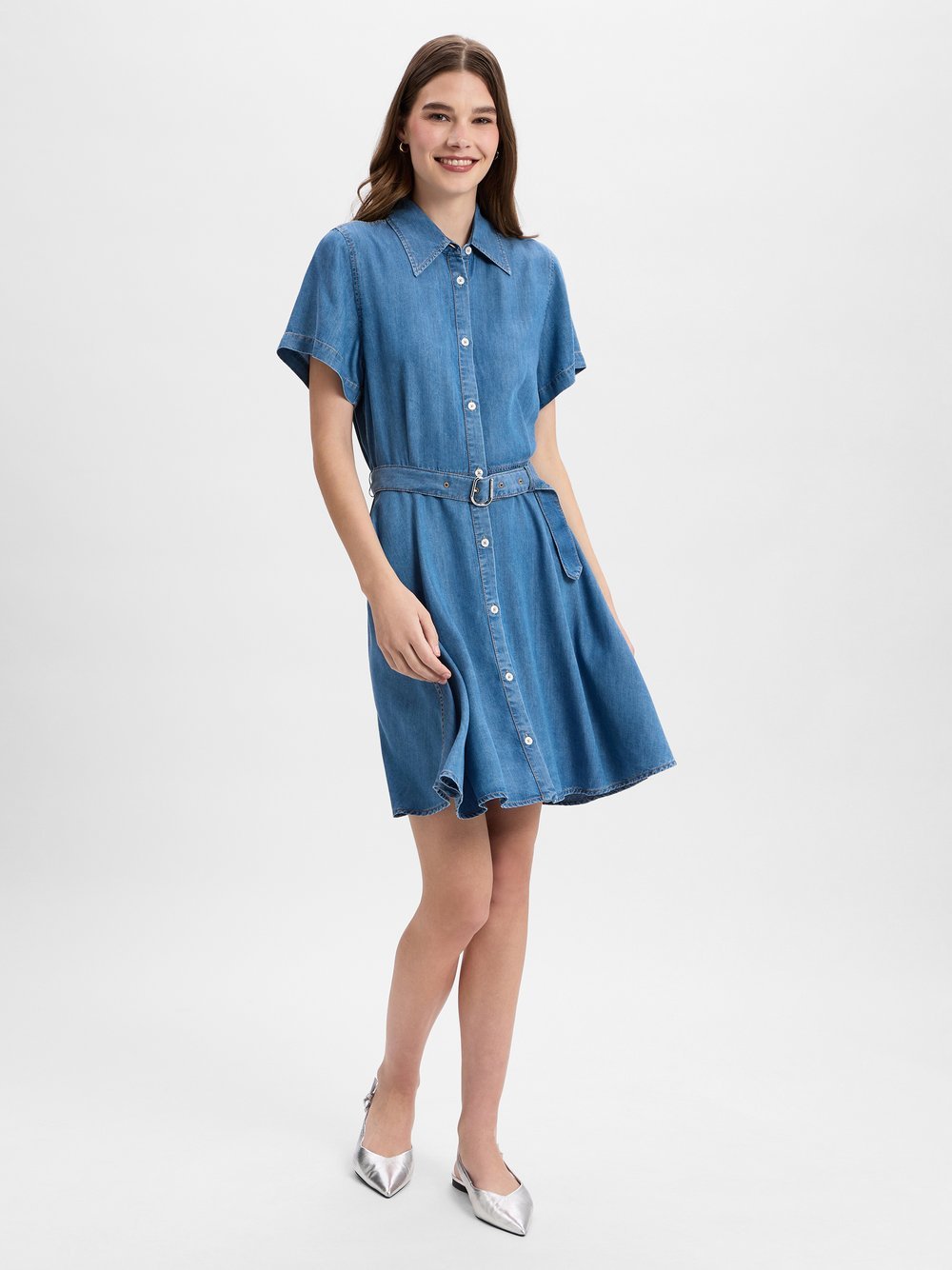 HUGO Jeanskleid Damen Lyocell