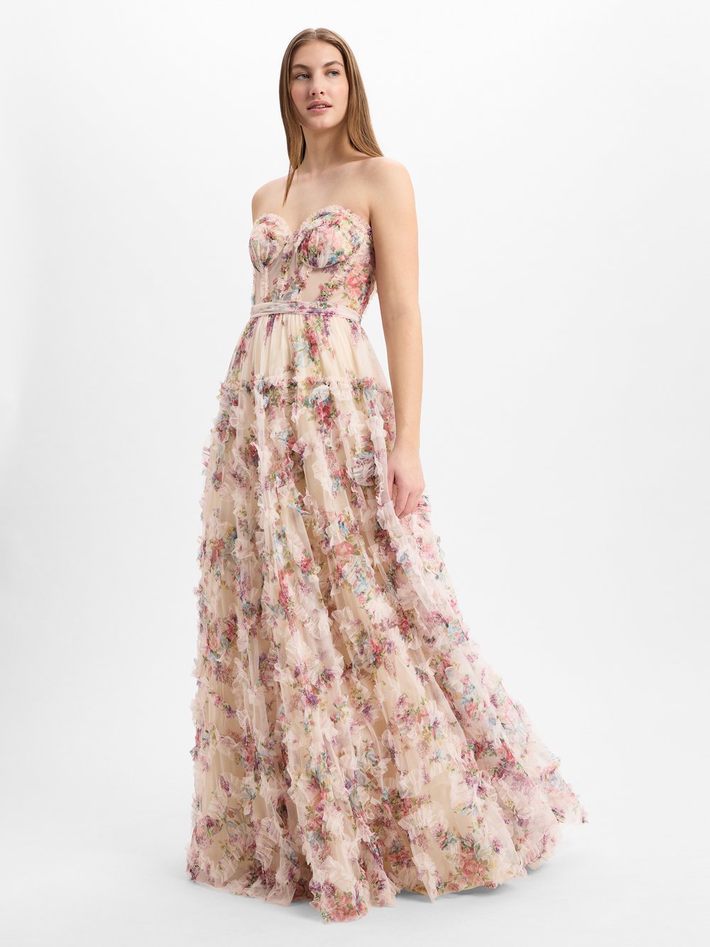 Luxuar Fashion Abendkleid Damen gemustert