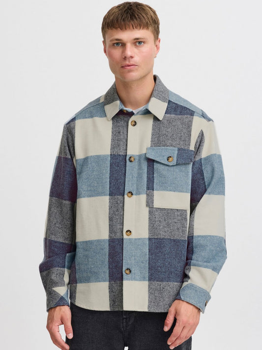 Solid Hemdjacke Herren kariert