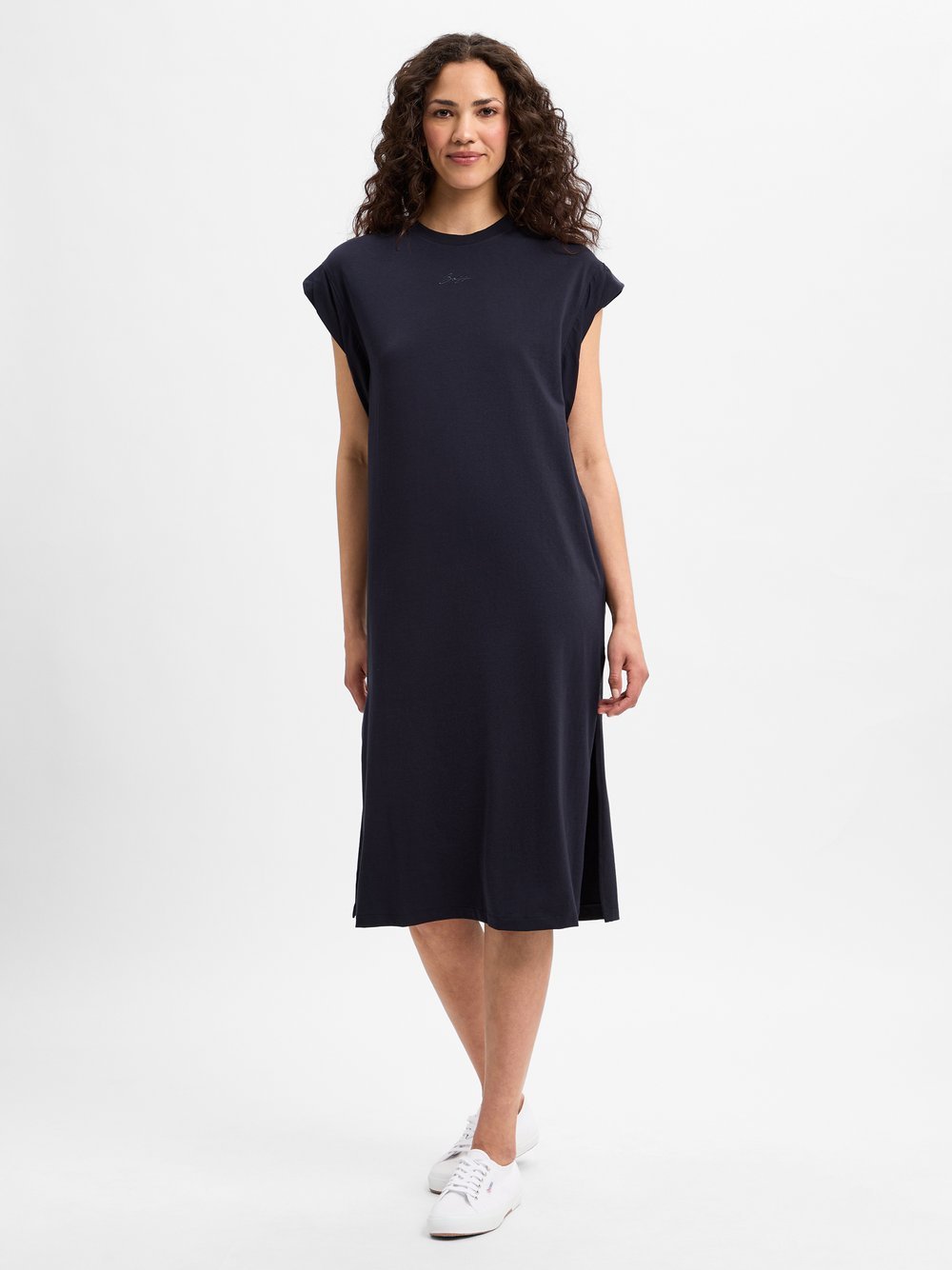 BOSS Jerseykleid Damen Baumwolle