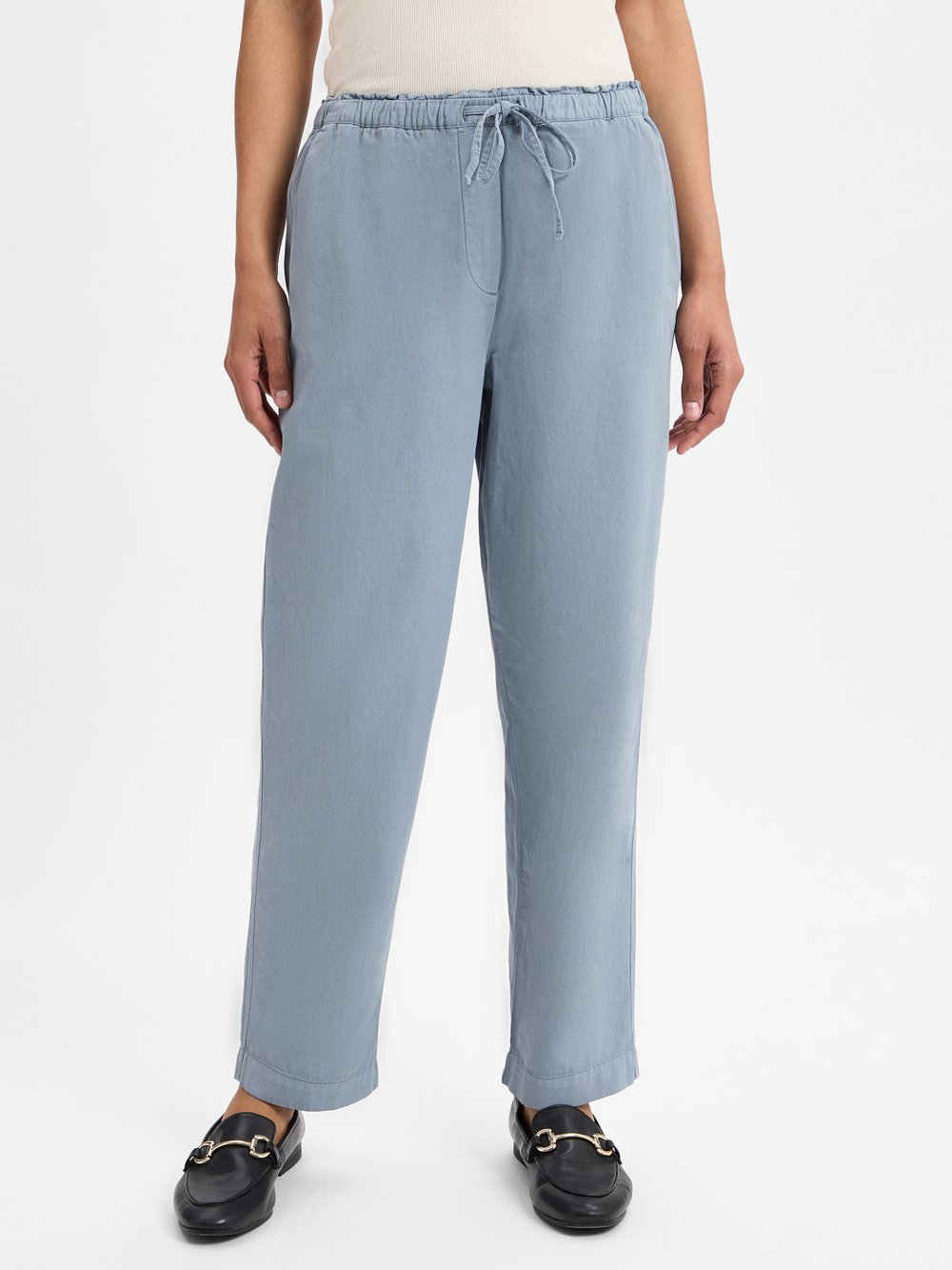 Marc O'Polo Hose mit Leinenanteil Damen Baumwolle