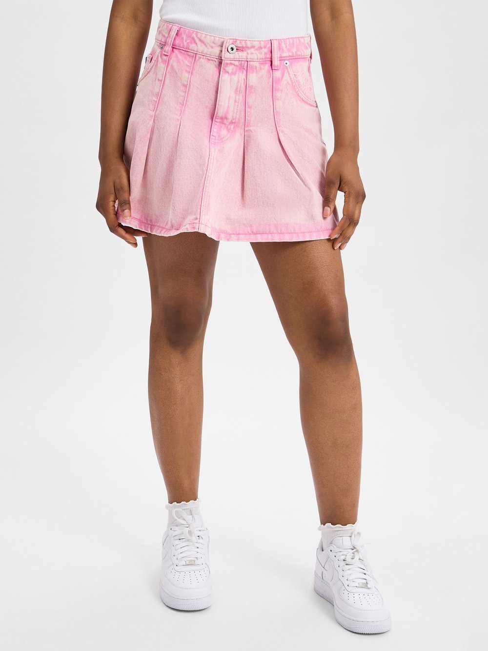 HUGO Minirock Damen Baumwolle meliert