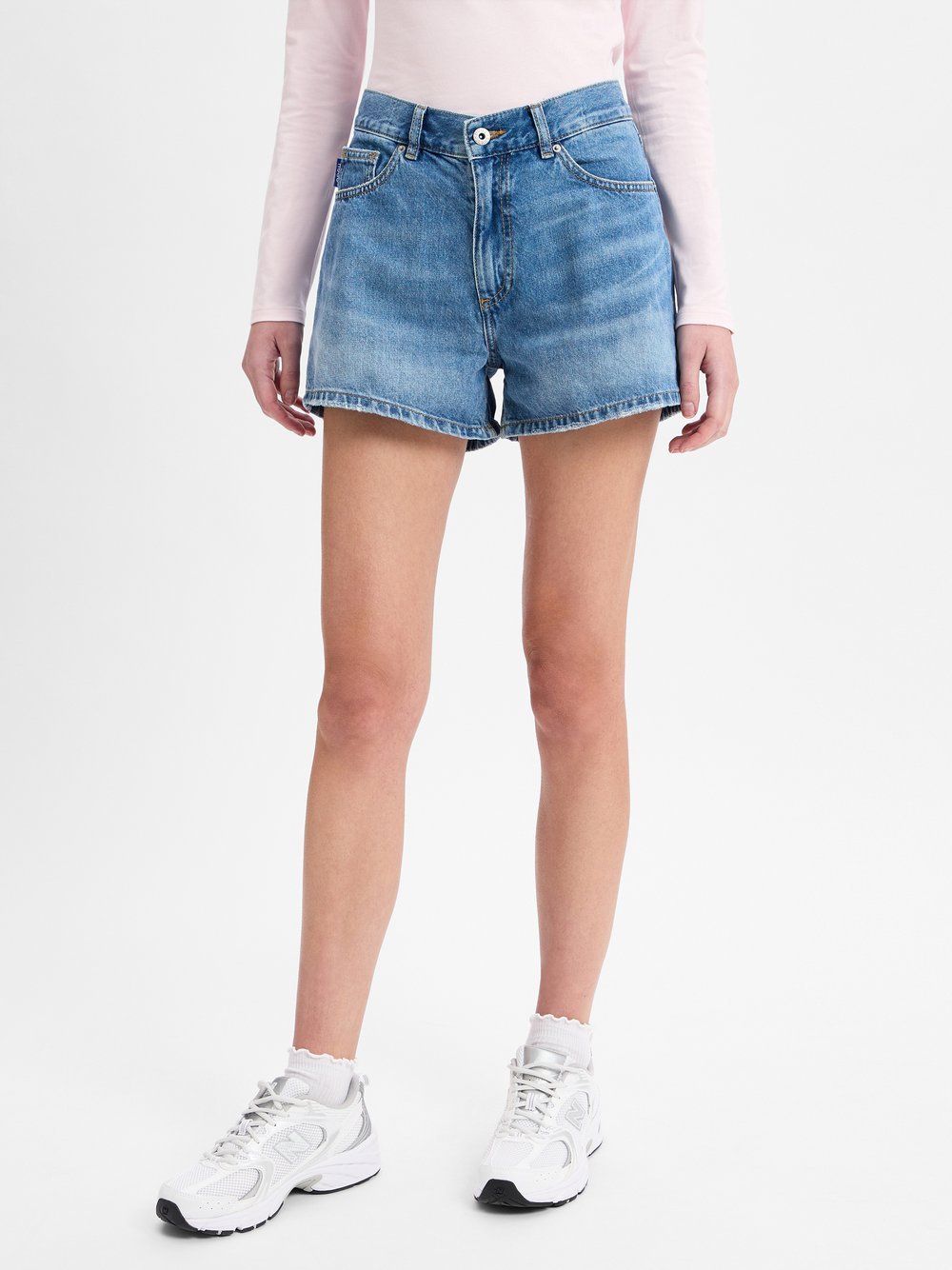 HUGO Jeans Shorts Damen Baumwolle