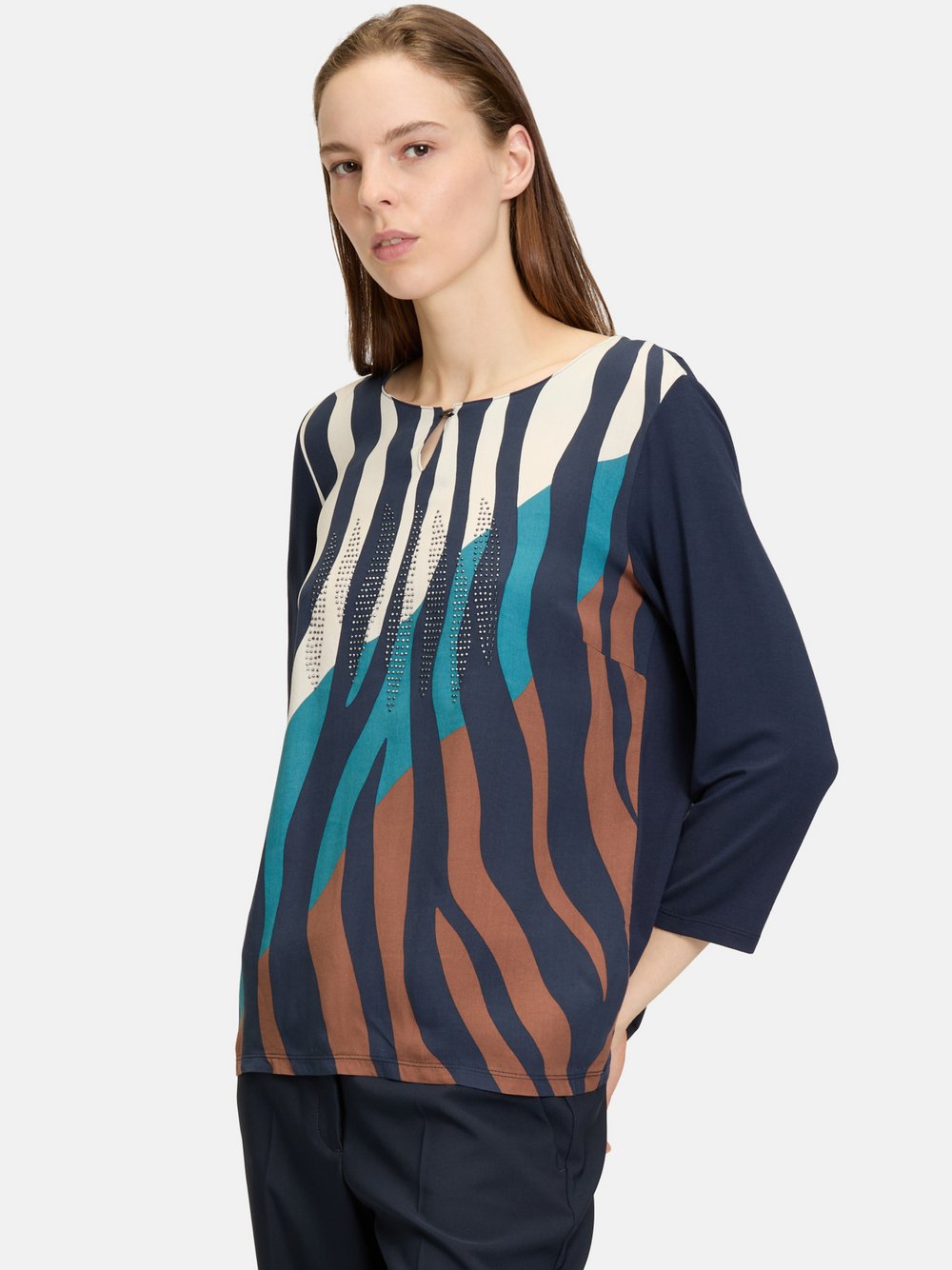 Betty Barclay Blusenshirt Damen Viskose gemustert