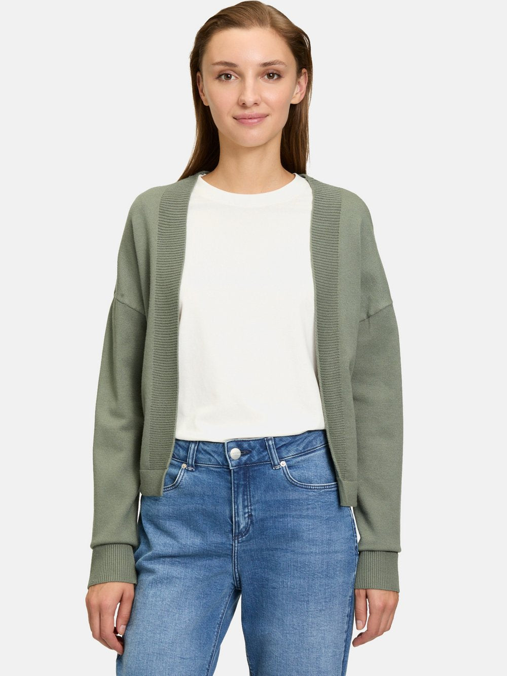 Cartoon Basic-Strickjacke Damen Viskose