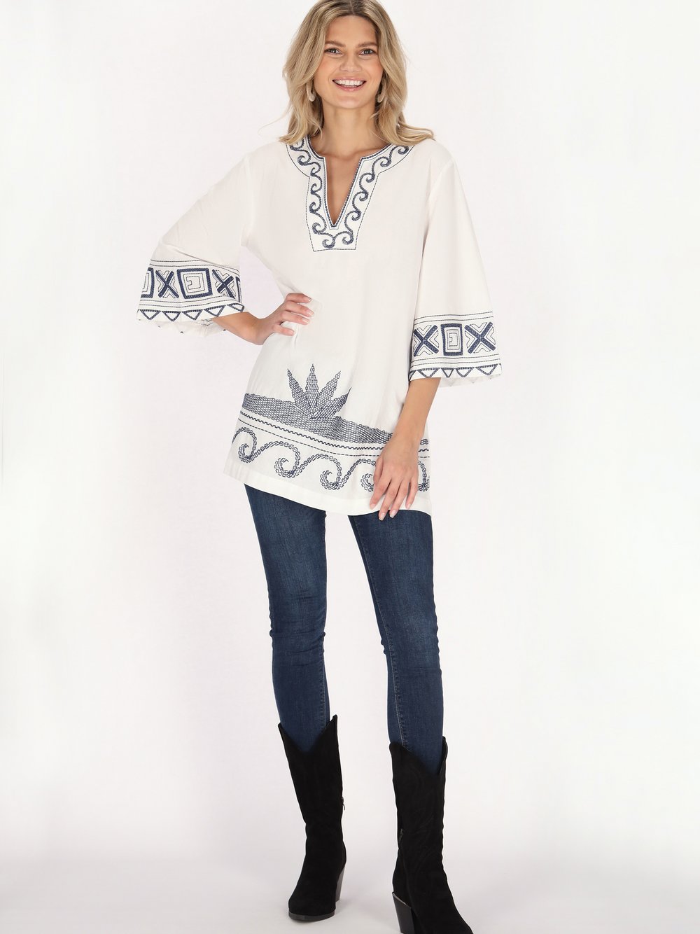 Usha Tunika Damen Baumwolle