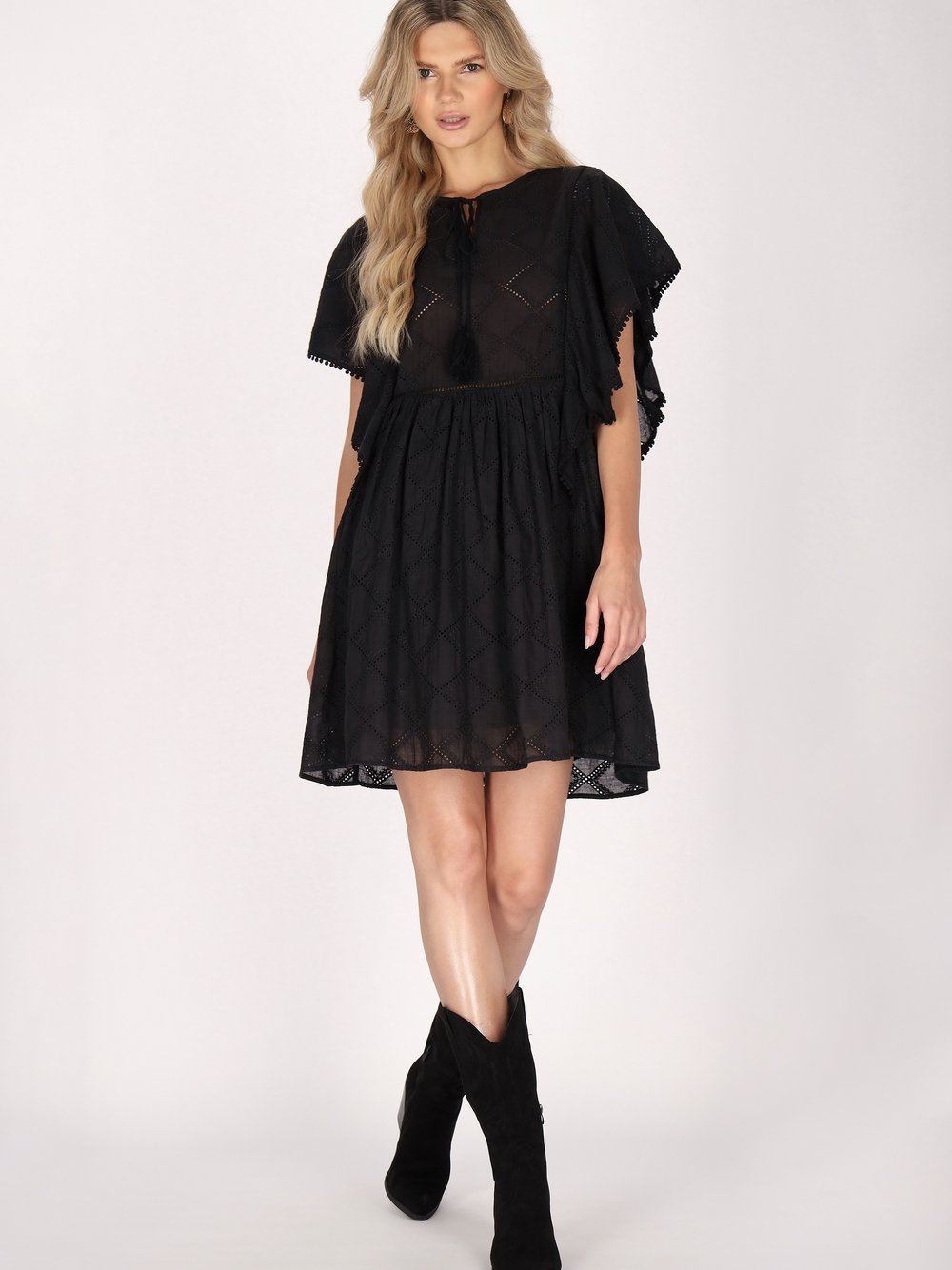 Usha Kleid Damen Baumwolle kariert