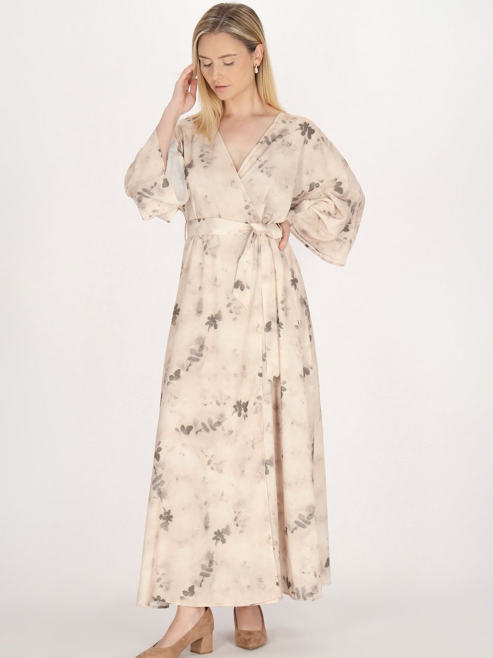 Usha Kimonokleid Damen gemustert