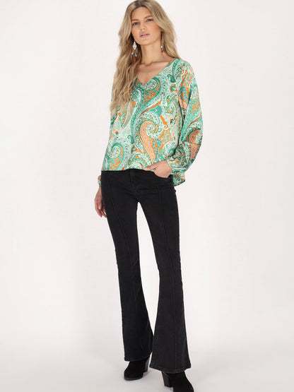 Usha Bluse Damen gemustert