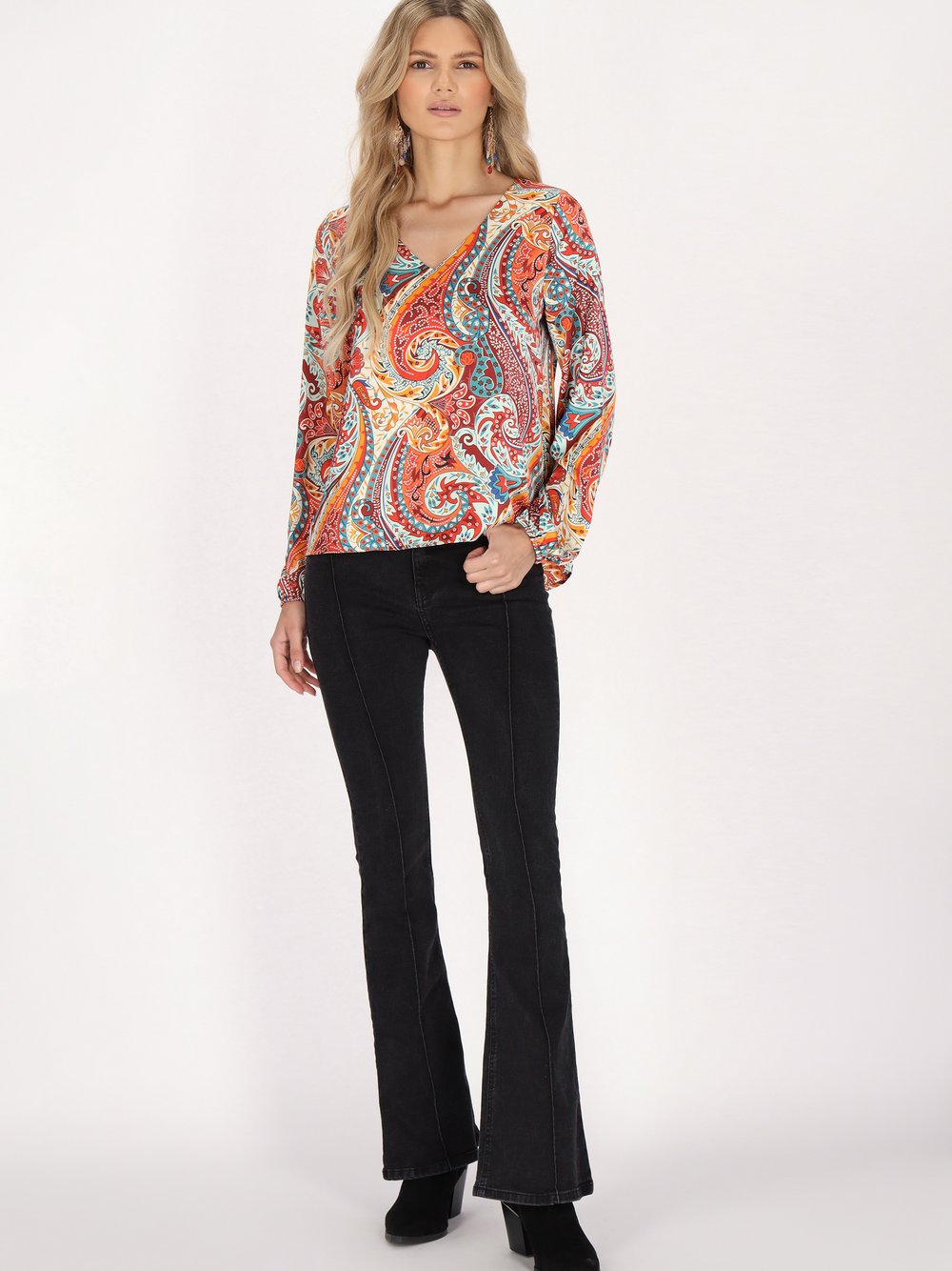 Usha Bluse Damen gemustert