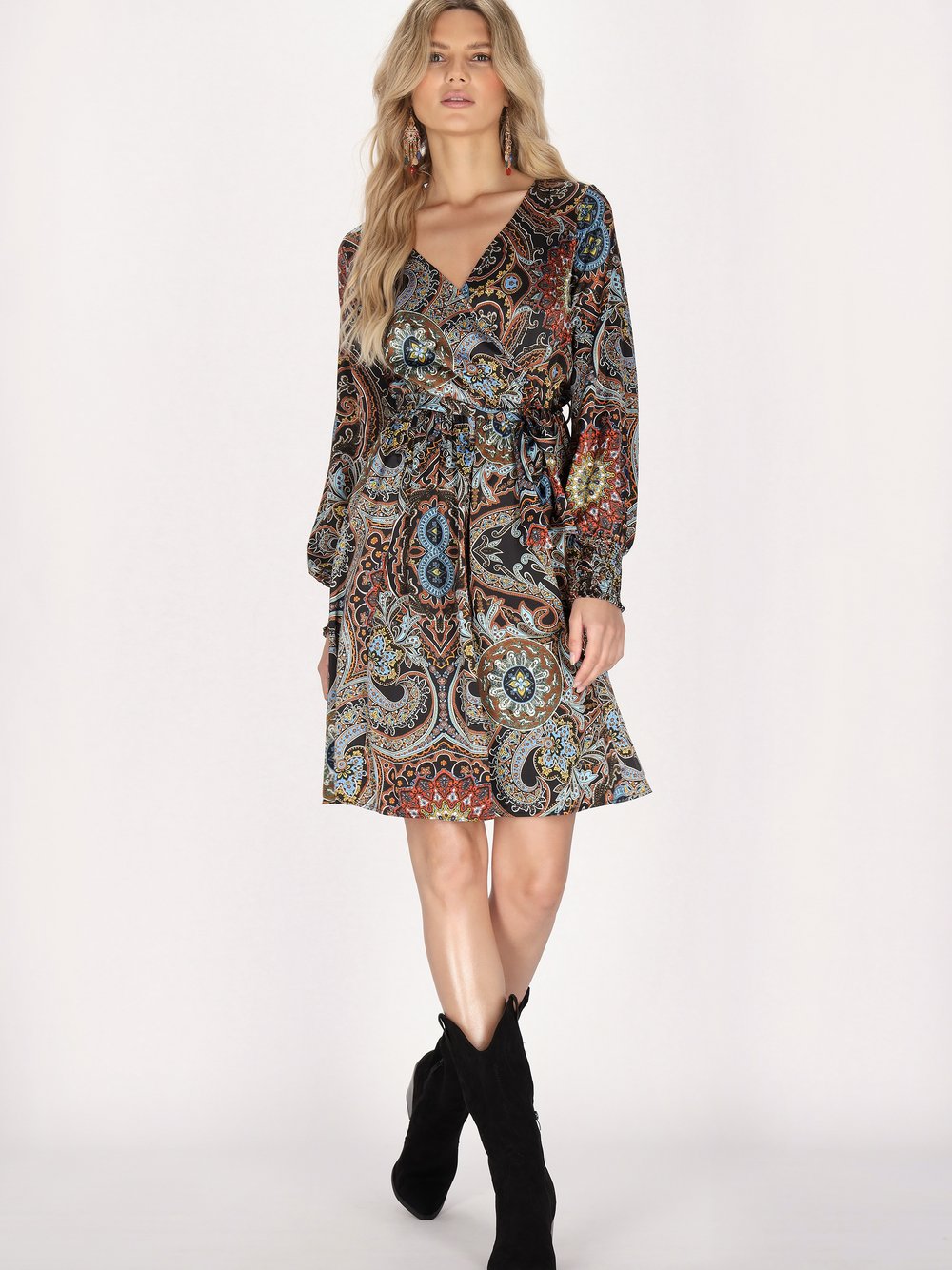 Usha Kleid Damen gemustert