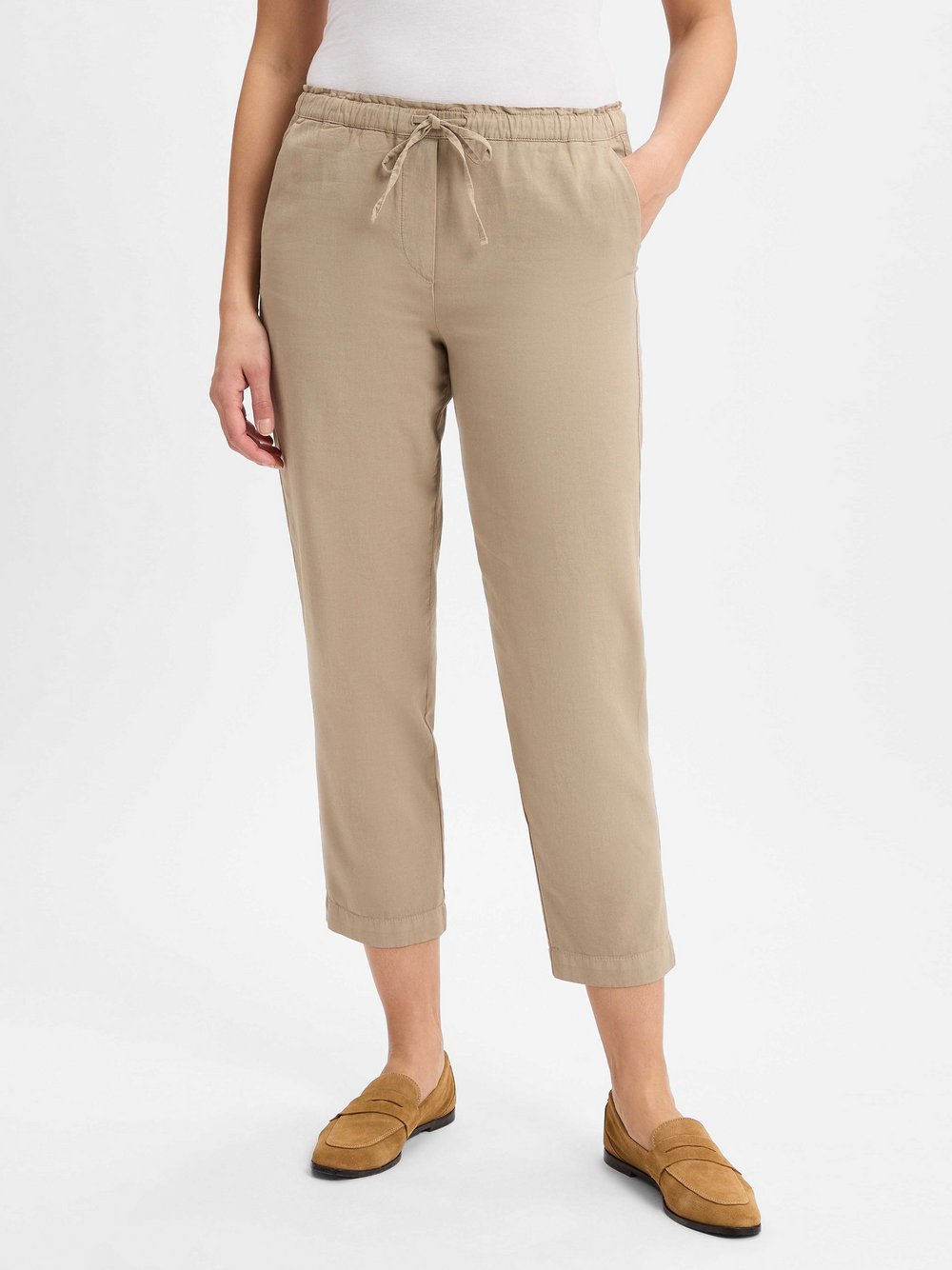Marc O'Polo Hose mit Leinenanteil Damen Baumwolle