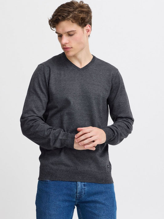 BLEND Strickpullover Herren meliert