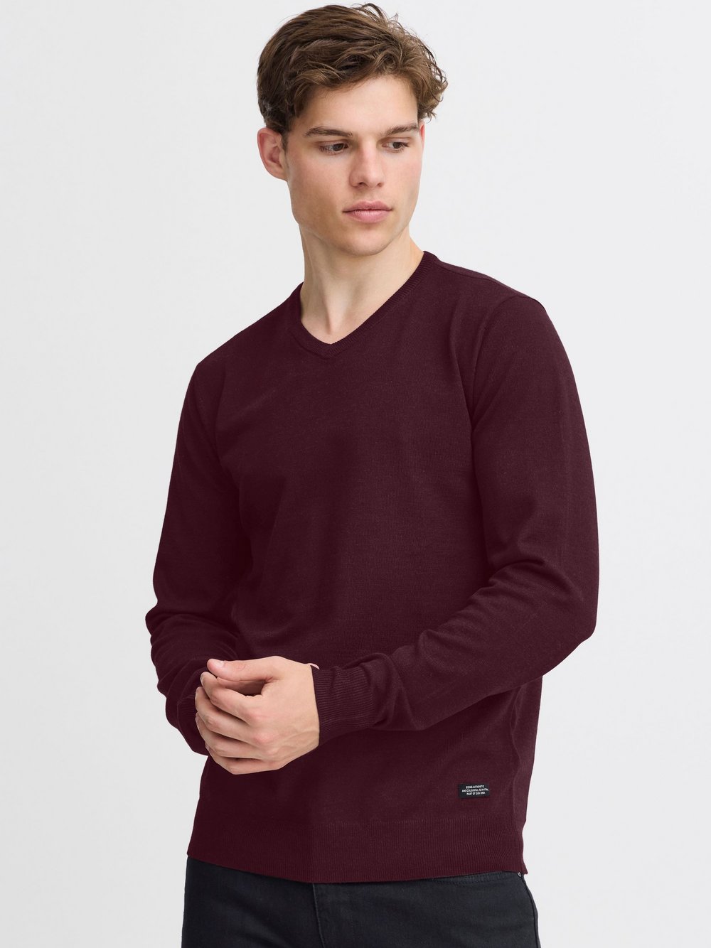 BLEND Strickpullover Herren meliert