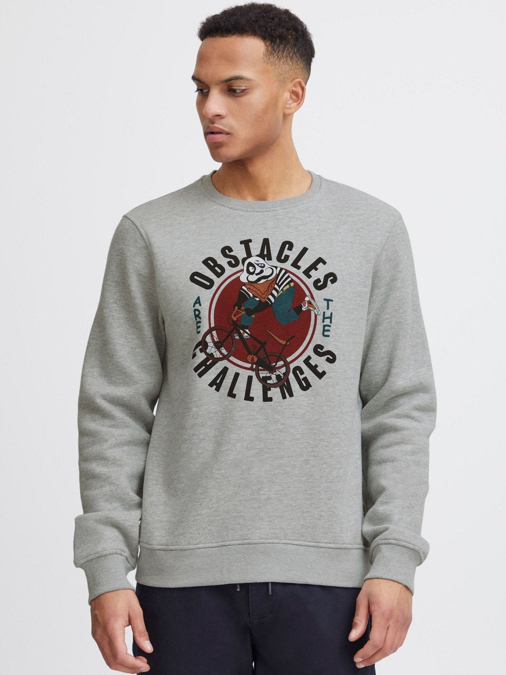 BLEND Sweatshirt Herren Baumwolle bedruckt
