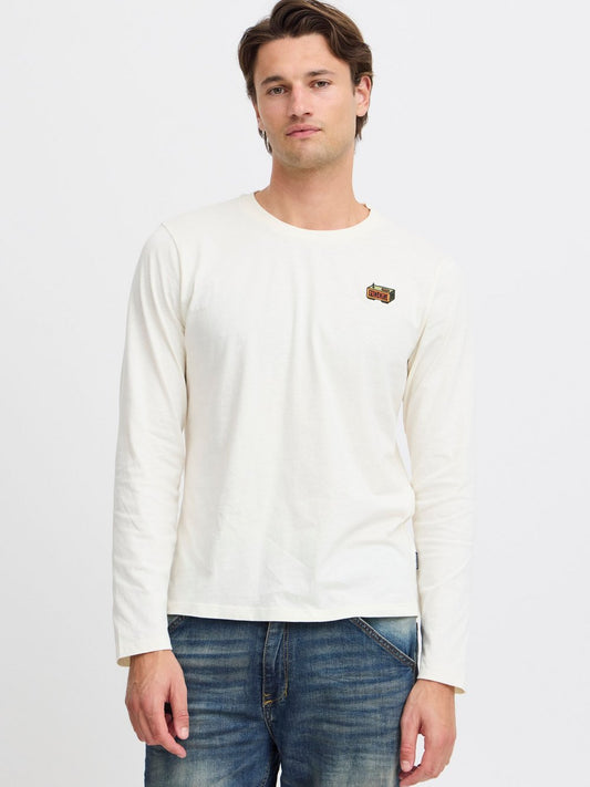 BLEND Longsleeve Herren Baumwolle bedruckt