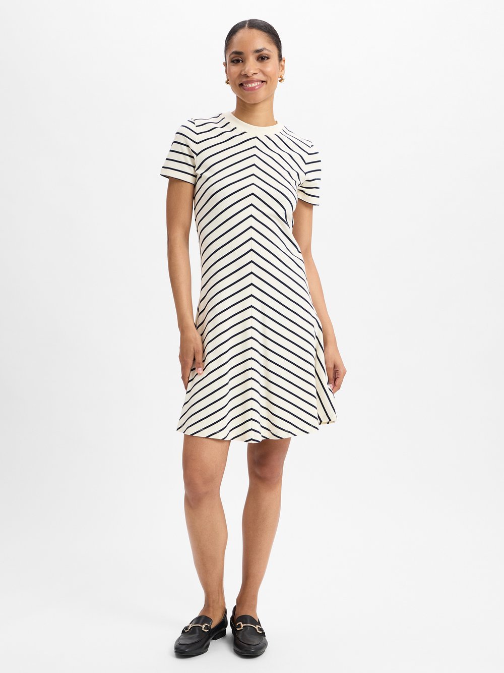 Tommy Hilfiger Jerseykleid Damen Baumwolle gestreift