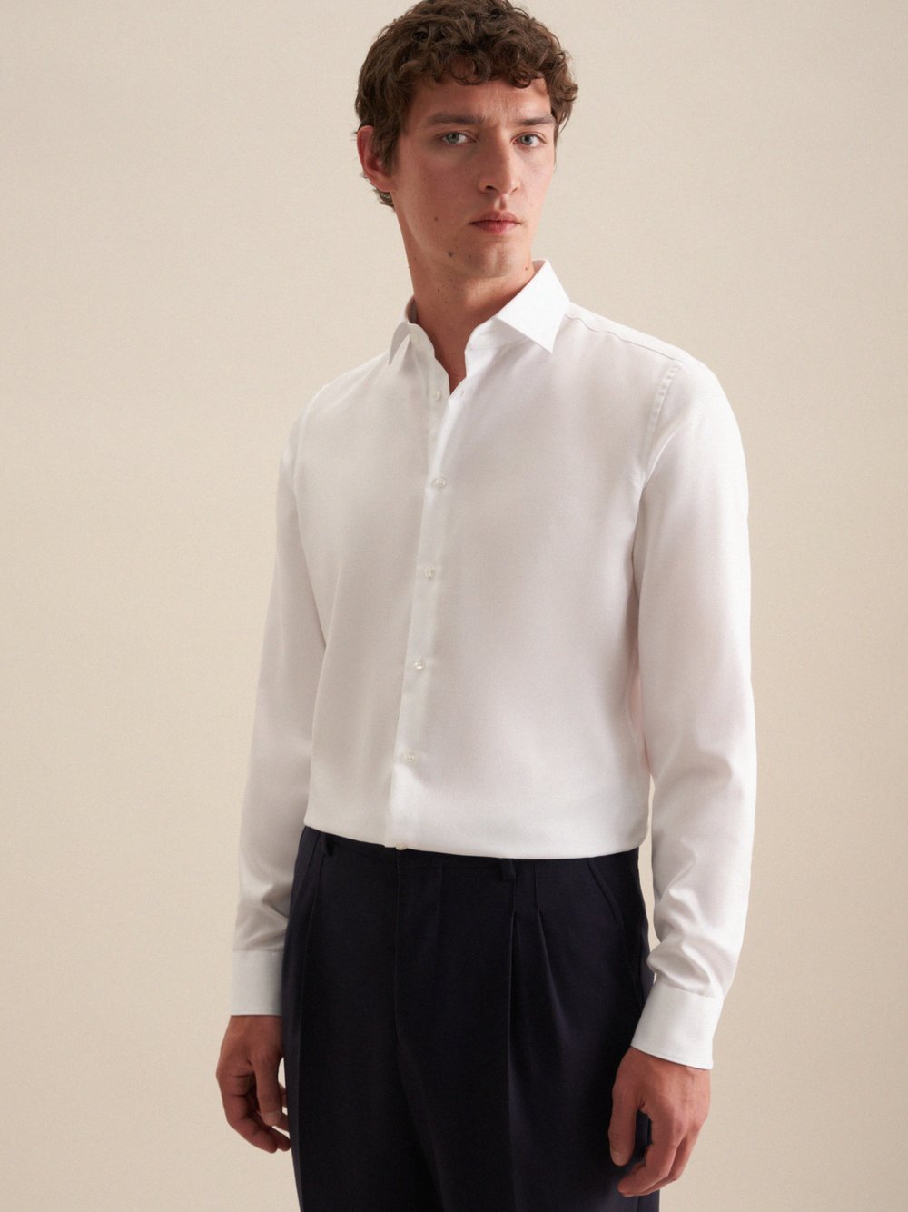 Seidensticker Business Hemd Herren Slim Fit Baumwolle bedruckt