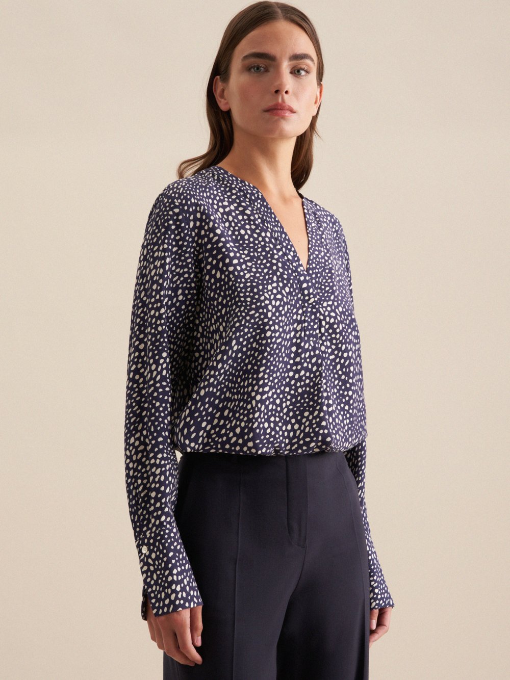 Seidensticker Business Hemd Herren Slim Fit Baumwolle bedruckt