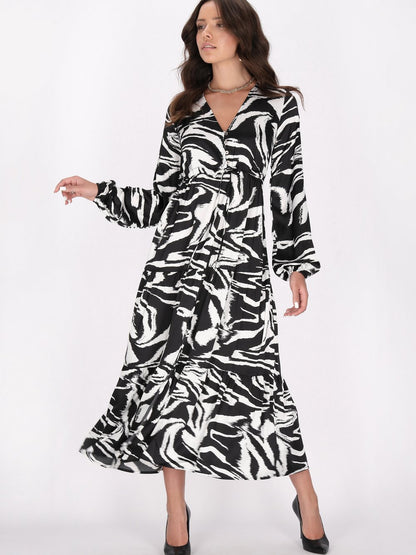 Faina Kleid Damen gemustert