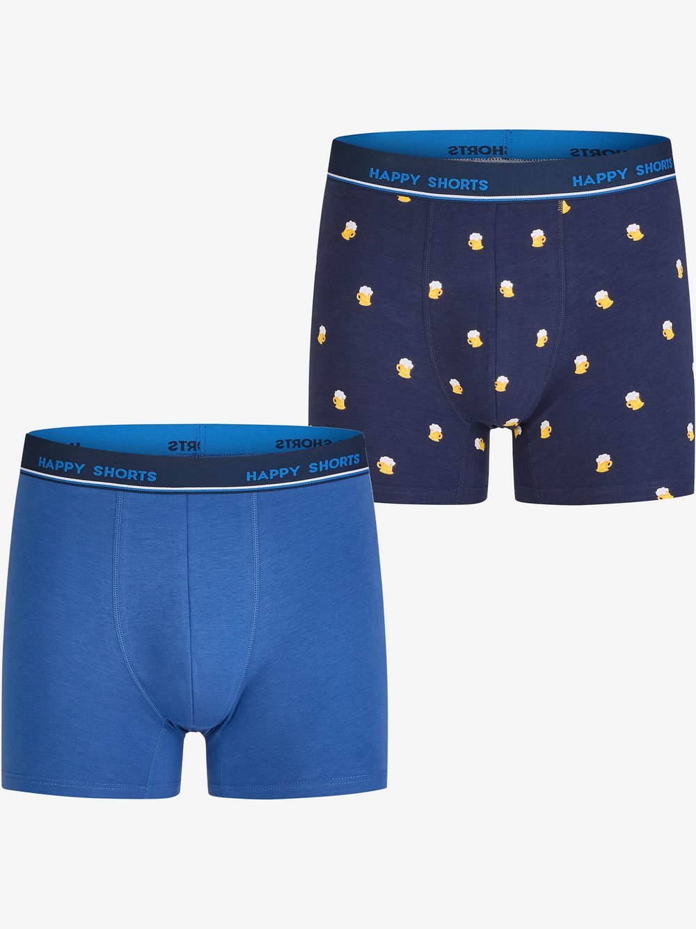 HAPPY SHORTS Retro Pants Herren Jersey bedruckt