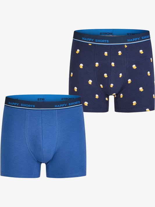 HAPPY SHORTS Retro Pants Herren Jersey bedruckt