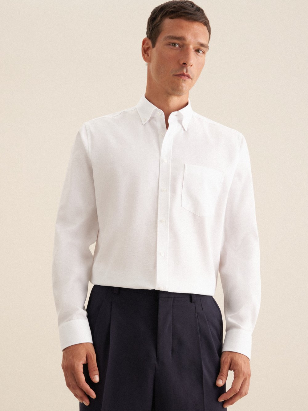 Seidensticker Business Hemd Herren Slim Fit Baumwolle bedruckt