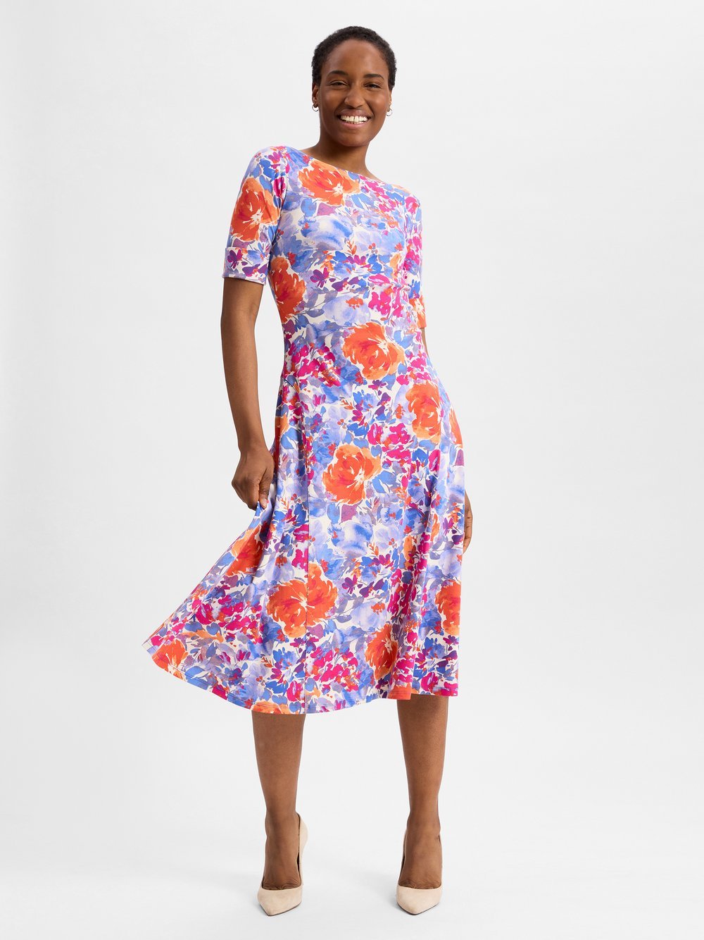 Lauren Ralph Lauren Jerseykleid Damen Baumwolle gemustert