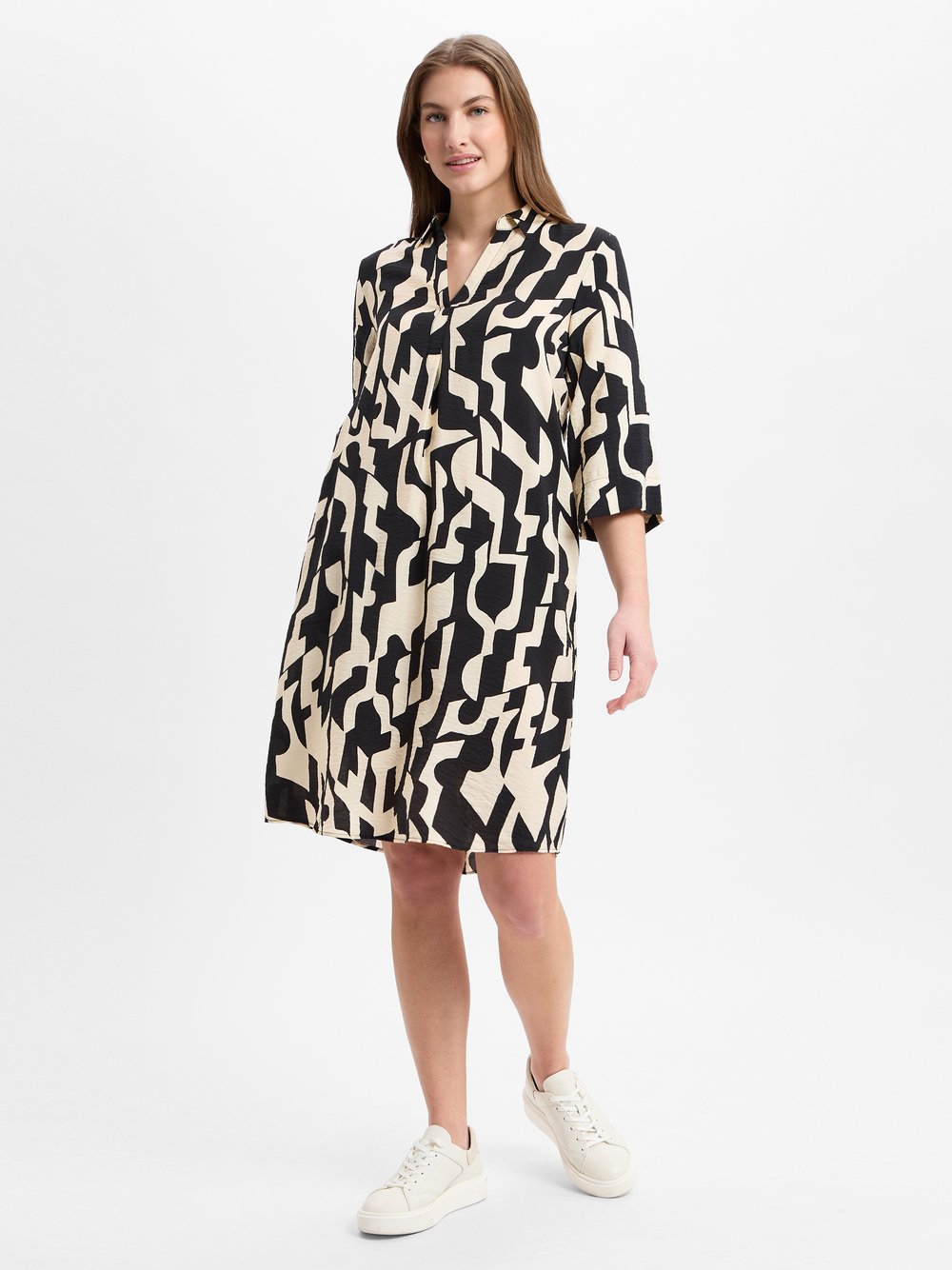 s.Oliver Kleid Damen Viskose gemustert