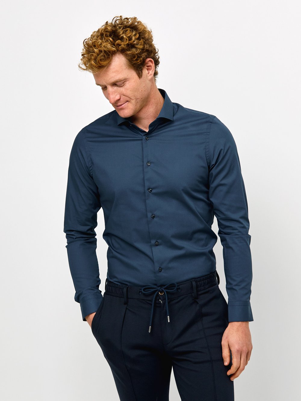 Profuomo Hemd Herren Slim Fit Baumwolle