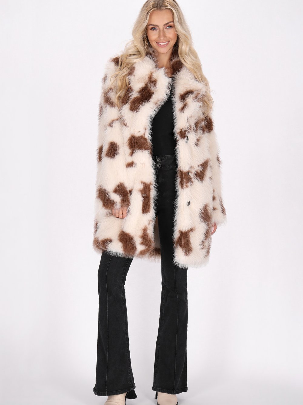 IZIA Mantel Damen gemustert