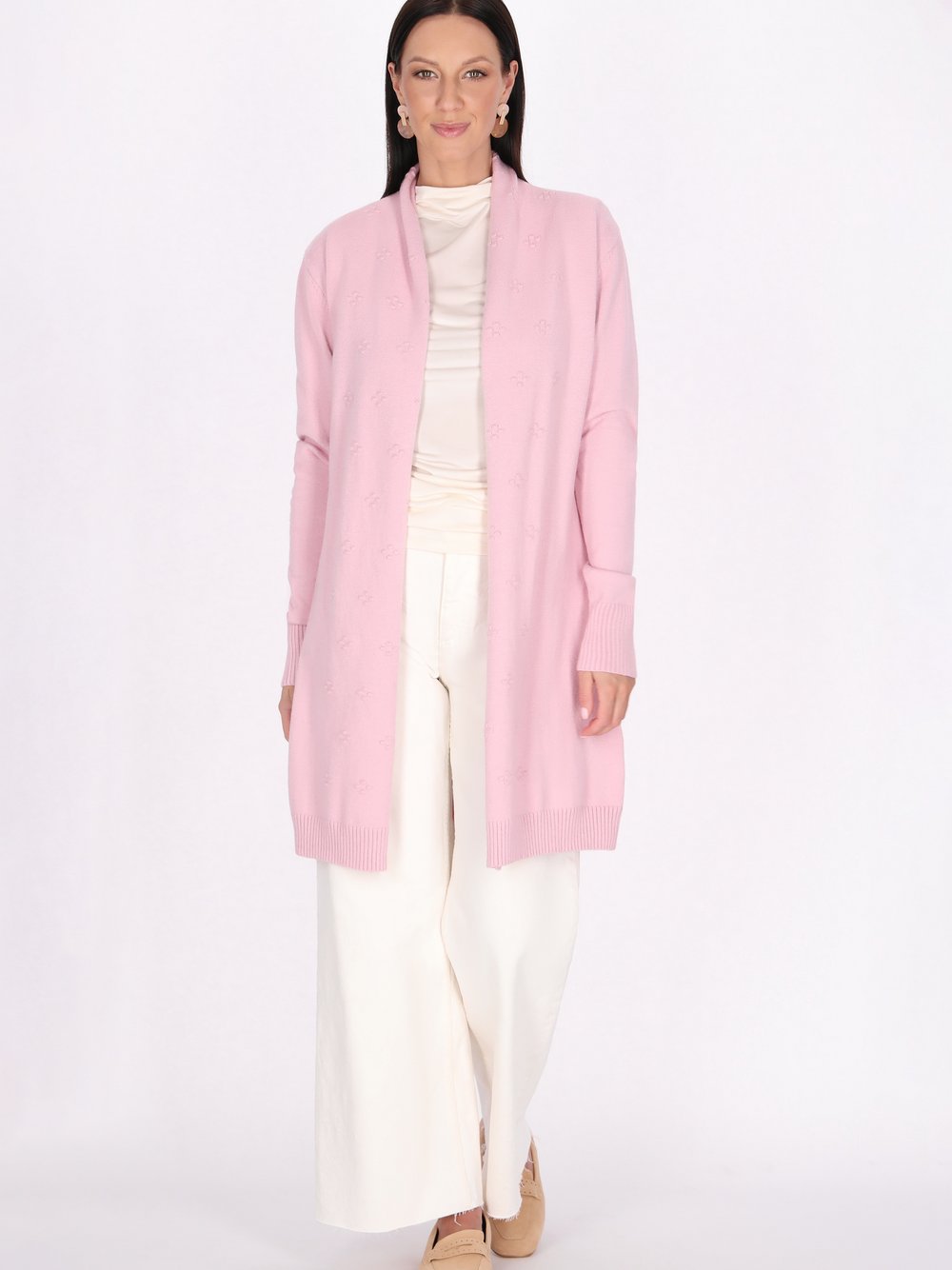 Usha Strickjacke Damen gepunktet