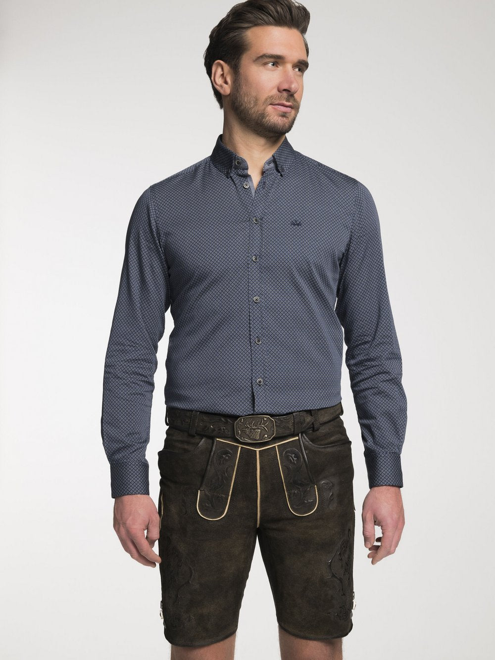 Spieth & Wenksy Trachtenhemd Herren Regular Fit Baumwolle