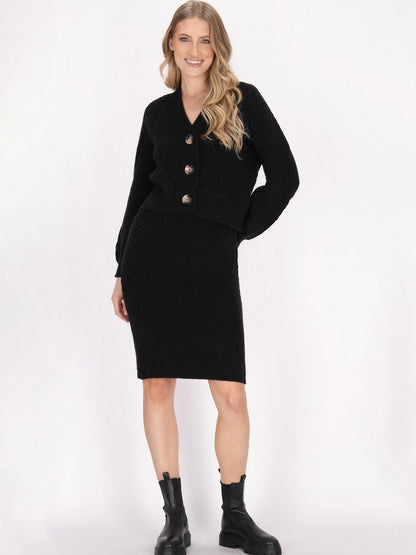 Dreimaster Strickjacke Damen gemustert