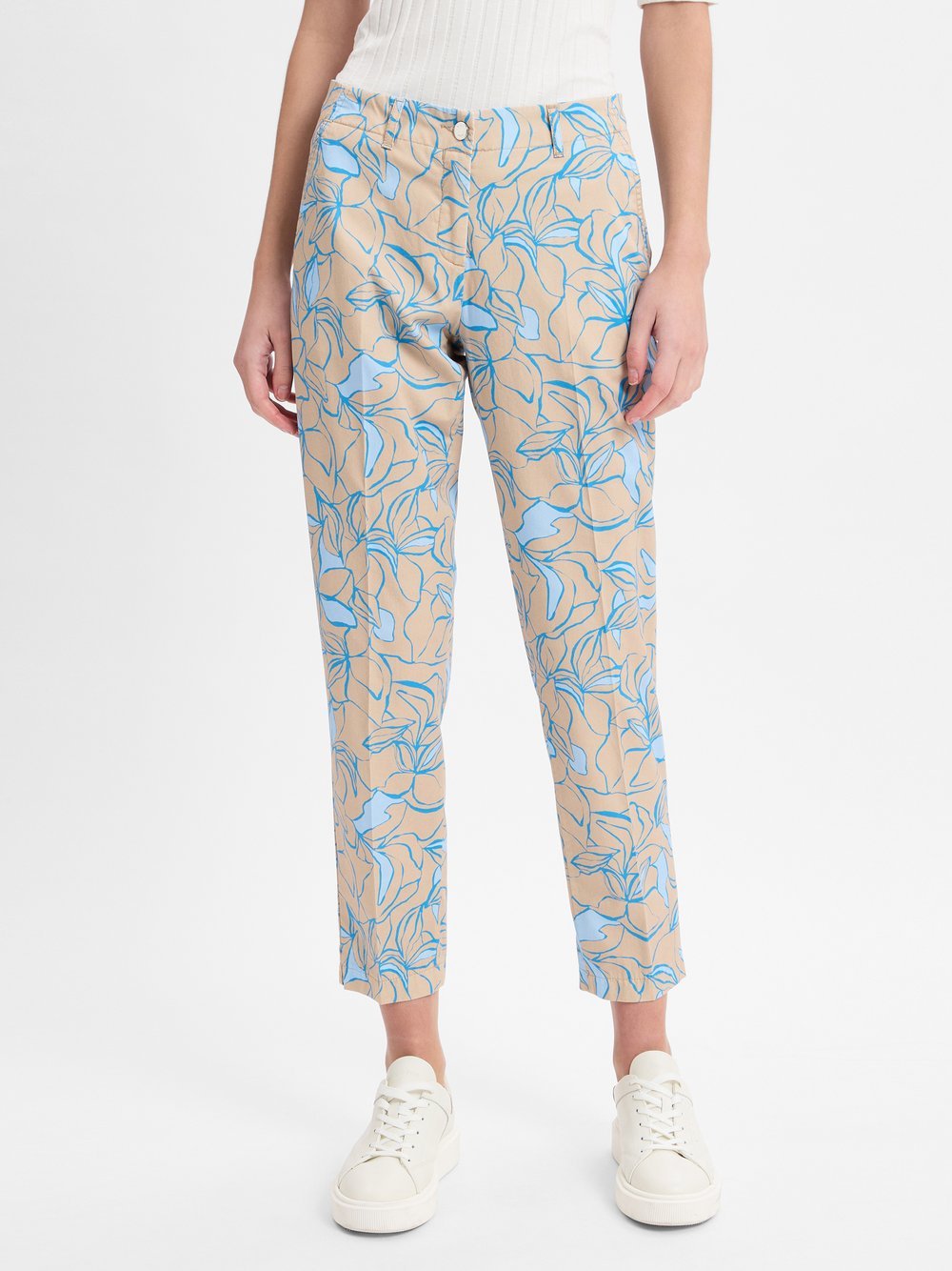 BRAX Chinos Damen Baumwolle gemustert