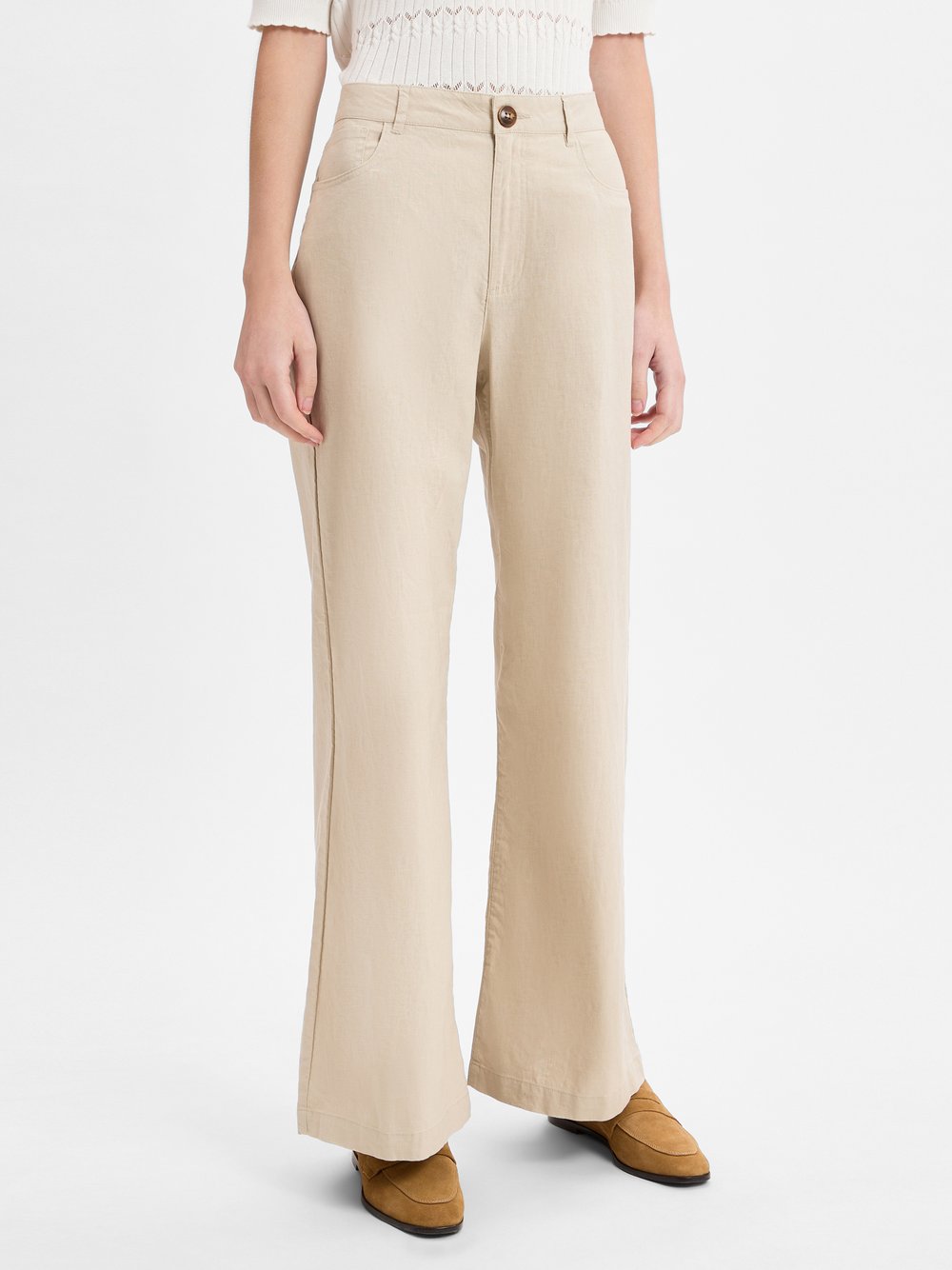 Franco Callegari Hose Damen Leinen